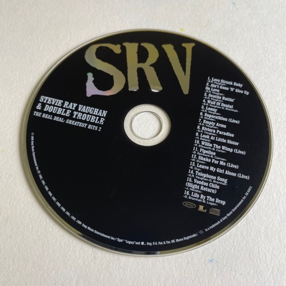 Stevie Ray Vaughan SRV‎ The Real Deal Greatest Hits 2 Music CD Album